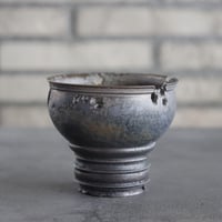 takero pot / mushikui / 炭化焼成 (3.5号)  no.531-88