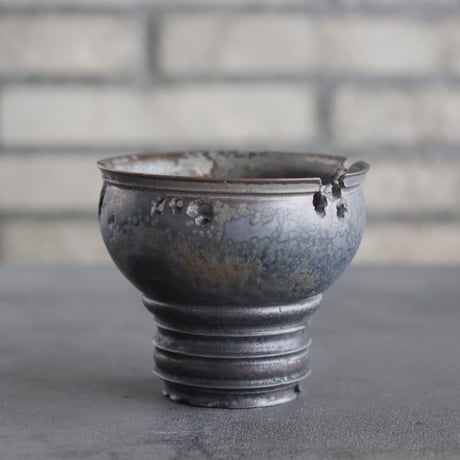 takero pot / mushikui / 炭化焼成 (3.5号)  no.531-88