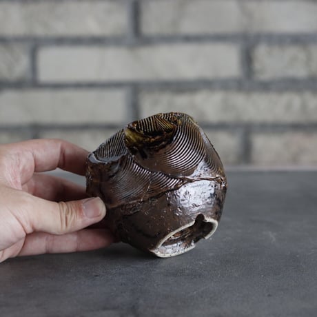 Masato Akutsu / brown glaze / humanity (2.5号)  no.517-103