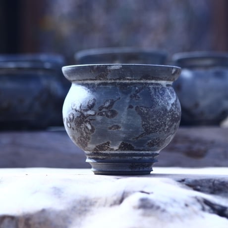 たけろうポット    シロサビ　ツボ   S　 no.221-S8
