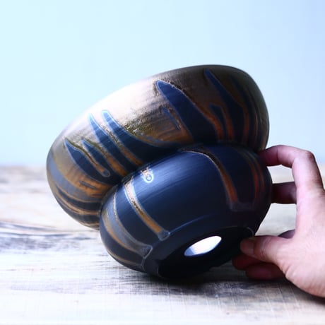 Yuta  Uchida 〝gold  glaze″   /   humanity pot       no.80276