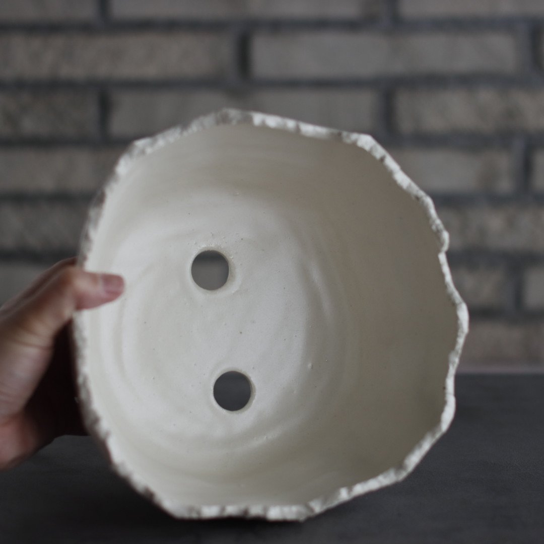 N/OH 澪標 山ノ月 グレー Sサイズ N/OH / 澪標 (丸型低) / White / L (7号) no.426-21 |