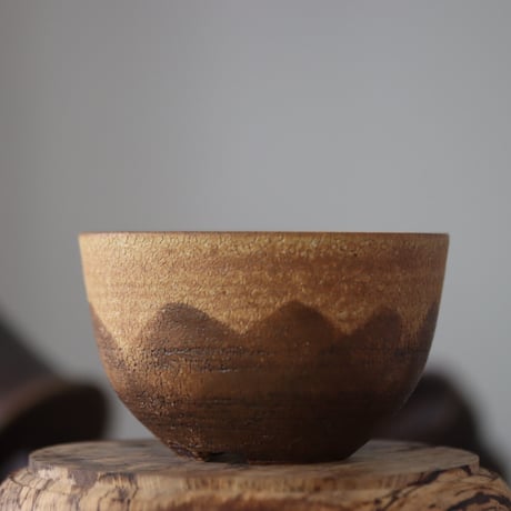 Masato Akutsu〝crack ocher″ / humanity pot    no.609-34