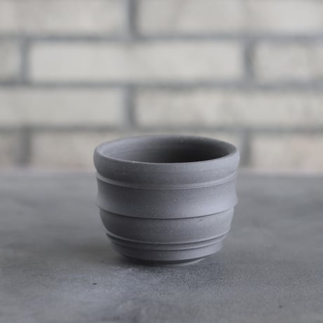 takero pot / ヤキシメ クロ (3号)   no.208-67