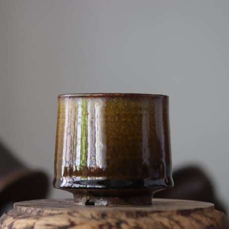 Masato Akutsu〝brown glaze″ / humanity pot    no.609-20