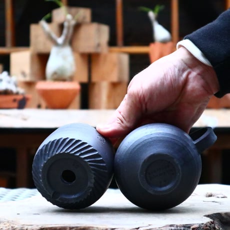 N/OH ／set CUP&POT／matt Black　    no.417/106