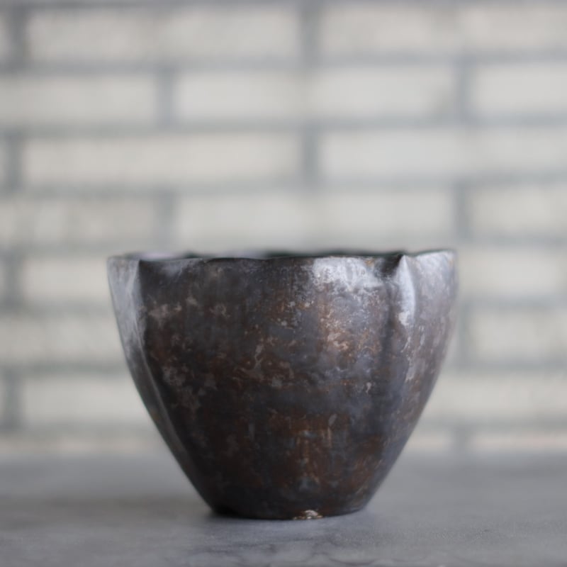 超美品★PLANETX/PEMONE ベース/陶磁器鉢　錫のコンビネーション Shu Hirai -Rajasan- / PLANETX (6号) no.1130-3 |