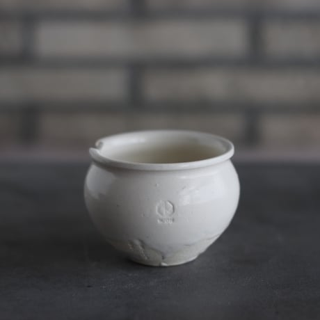 N/OH / コロ鉢-Strokes / White × White / XS (3号)  no.503-340