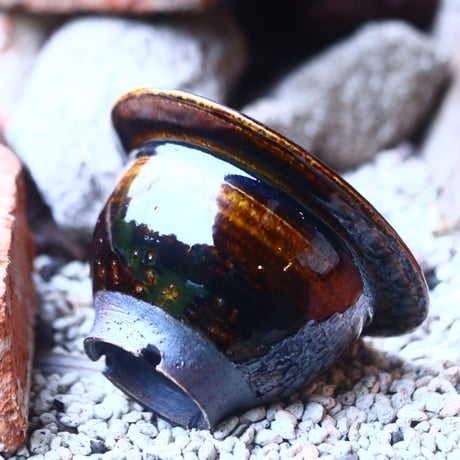 Masato  Akutsu 〝brown glaze″   /   humanity pot       no51005