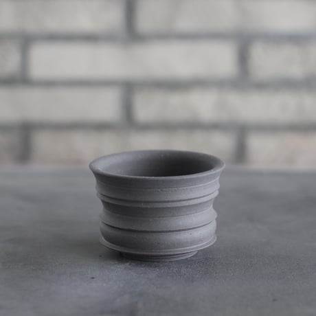 takero pot / ヤキシメ クロ (3号)   no.208-76