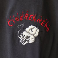 humanity×MENOSYAMA 【poorpatch T-shirt】long T-shirt / CINEREAHEAD (墨色) 予約販売