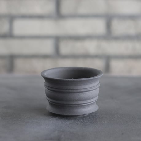 takero pot / ヤキシメ クロ (3号)   no.208-92