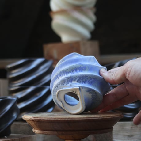 P&A ceramic ware / spiral pot 　no.108-107