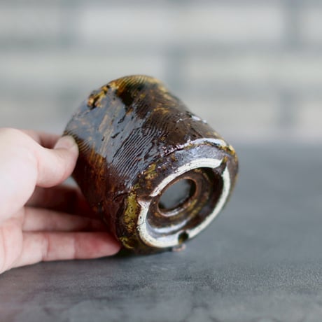 Masato Akutsu / brown glaze / humanity pot (2.5号)  no.824-38