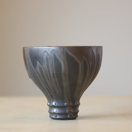 Yuta Uchida / black glaze (4.5号鉢)  no.330-2