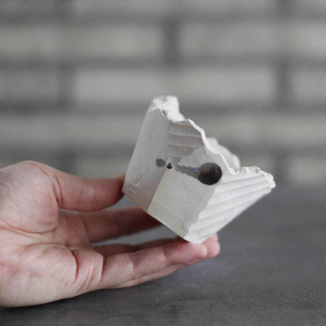 N/OH / 澪標 / white ＋ dripping (呉須) / XS (3号) no