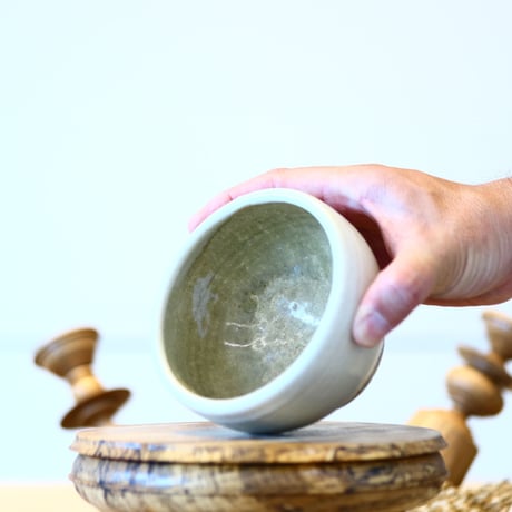 Masato Akutsu〝white glaze″ / humanity pot    no514-Am11