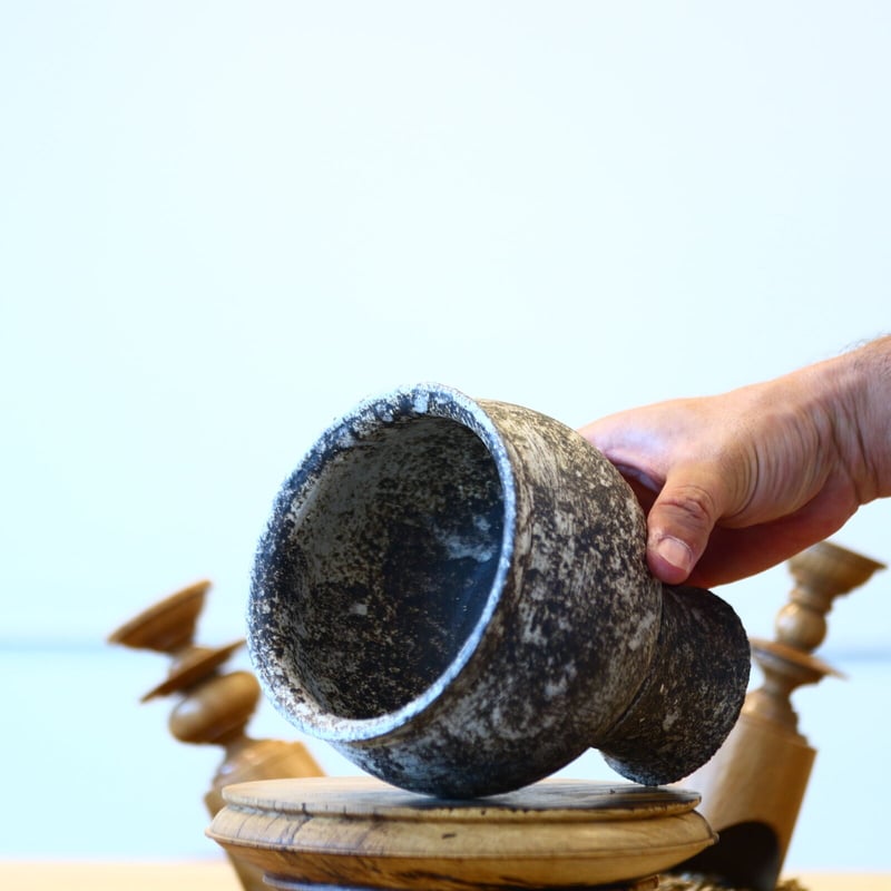 たけろうポット / シロサビ no.702-17 | 芽の巣山