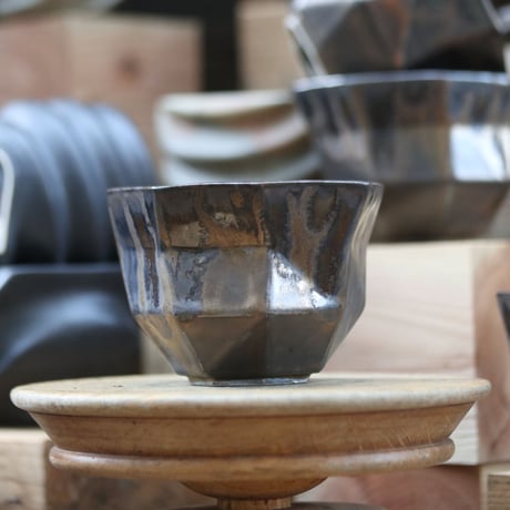 P&A ceramic ware / polygon pot    no.814-P5