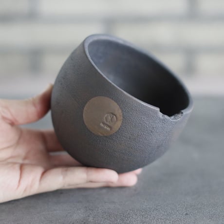 N/OH / コロ鉢 / N-Black + Moon / SS (3.5号)   no.503-404