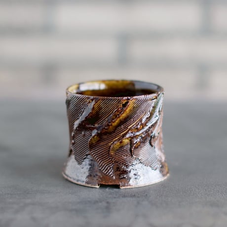 Masato Akutsu / brown glaze / humanity pot (2.5号)  no.824-40