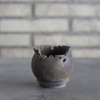 takero pot / mushikui / 炭化焼成 (2.5号)  no.531-113