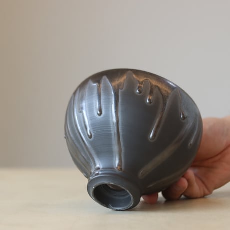 Yuta Uchida / black glaze (4.5号鉢)  no.330-5