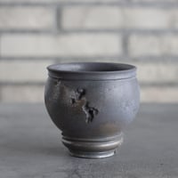 takero pot / mushikui / 炭化焼成 (3号)  no.531-98
