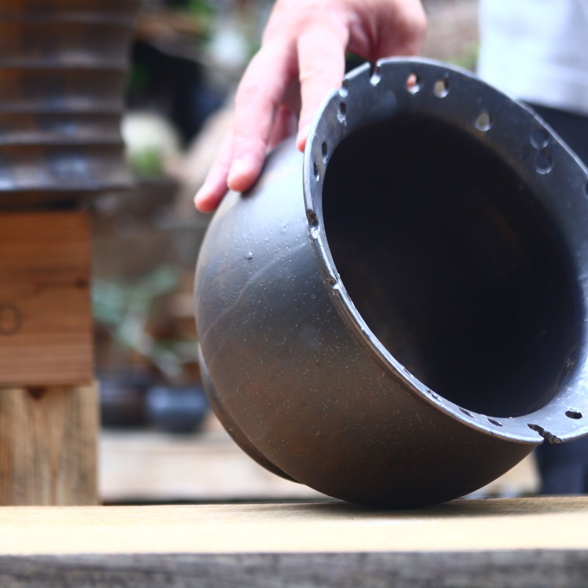 たけろうポット / テツ no.828-93 | 芽の巣山