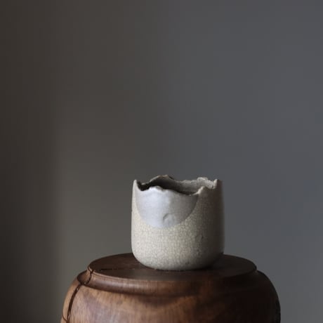 N/OH / コロ鉢 / classic white＋Moon / XS   no.209-205