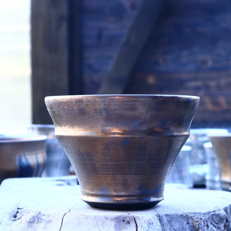 Yuta  Uchida 〝gold  rust″    /   humanity pot      no.11749