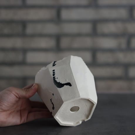 N/OH / 澪標 / White + dripping / S (4.5号)    no.426-32