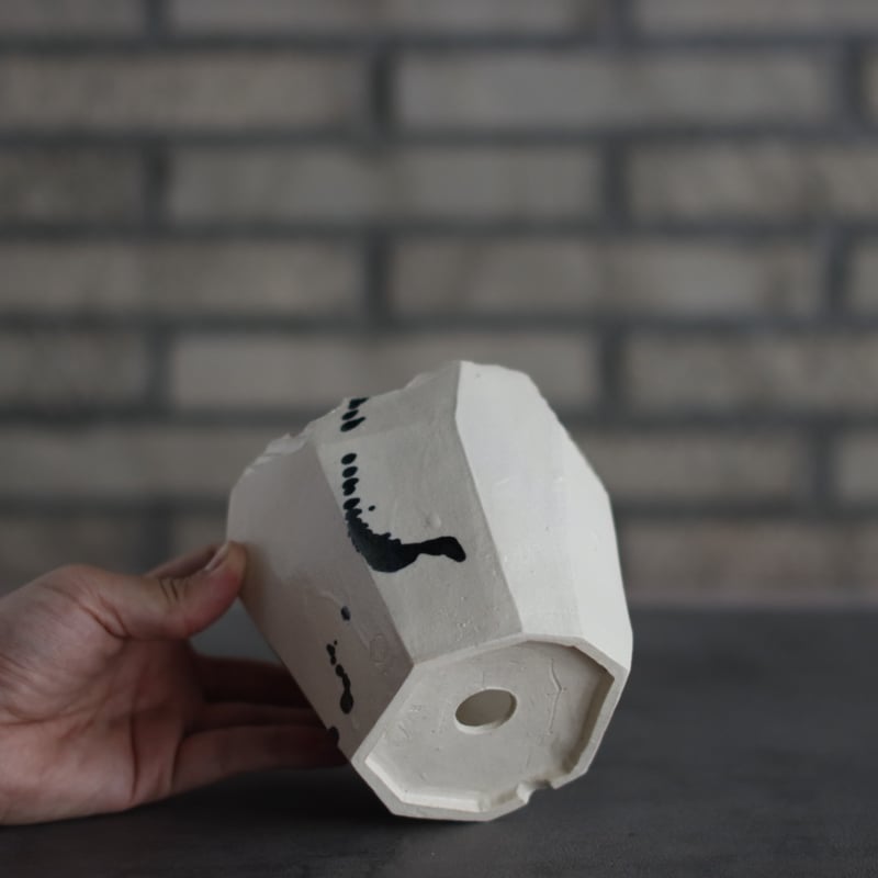 N/OH / 澪標 / White + dripping / S (4.5号) no.4