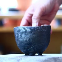 joint pot   安西桂   ×   安西岳郎   親子鉢〝土の子″ M   no.1018-25