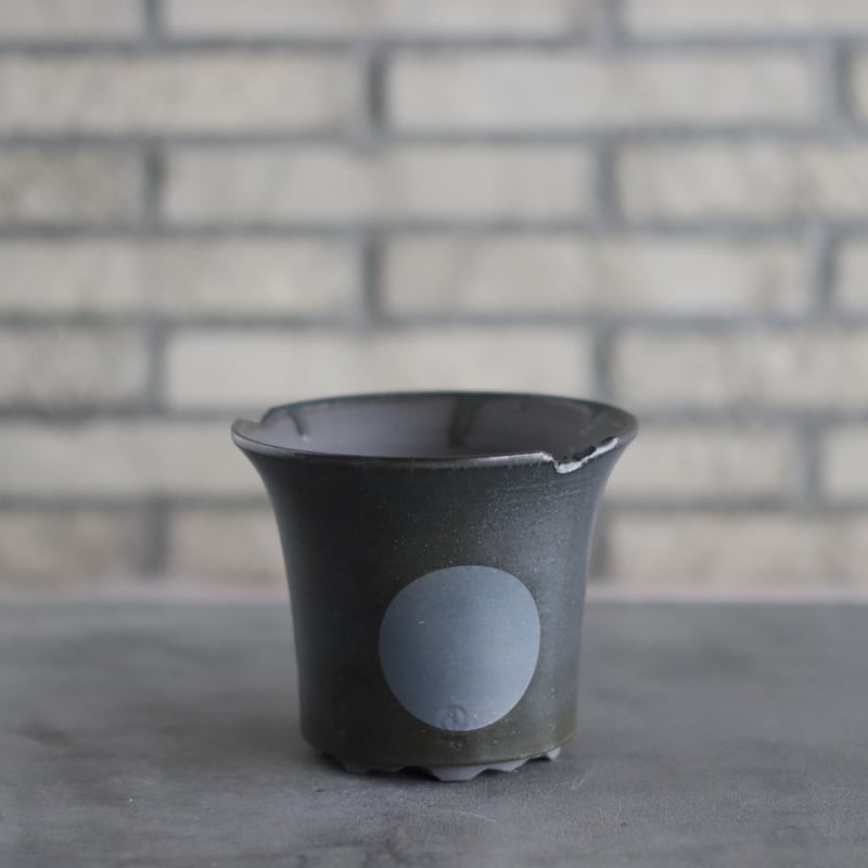N/OH / ラン鉢 / Green + Moon / S (5号) no.426-52 |