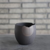 N/OH / コロ鉢 / N-Black + Moon / S (4.5号)   no.426-132