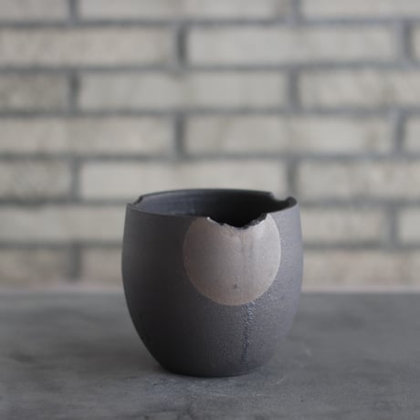 N/OH / コロ鉢 / N-Black + Moon / S (4.5号)   no.426-132