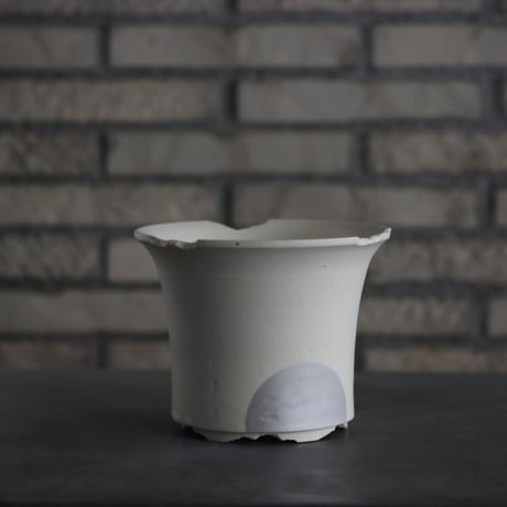 N/OH / ラン鉢  / White＋Moom / S (5.5号)   no.215-37