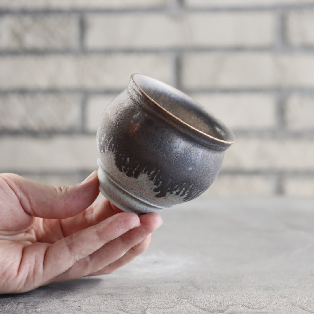 新品】中川智治 植木鉢 マンガン釉 中川智治 / Ashfield Laboratory 鉢