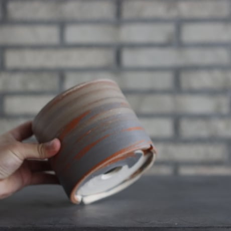 N/OH / コロ鉢 / MARBLE NOHBLE + Strokes / S (4.5号)  no.1025-8