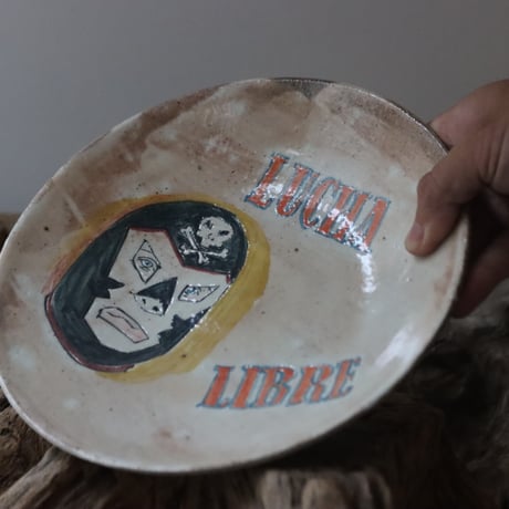 【食器/皿】Andrew Gemrich〝LUCHA LIBRE″ / humanity pot no.920-L38