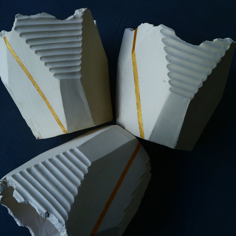 N/OH 澪標 〝白亜色〟+金ライン SS no.002 | 芽の巣山