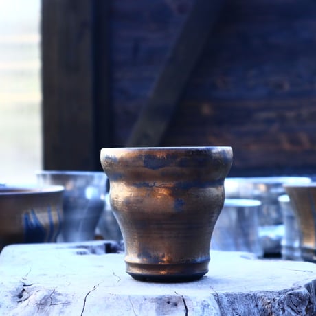 Yuta  Uchida 〝gold  rust″    /   humanity pot      no.11744