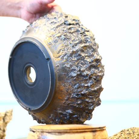 Yuta Uchida / gold rust monst / humanity pot    no.1231-77
