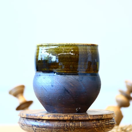 Masato Akutsu〝brown glaze″ / humanity pot    no514-Am15