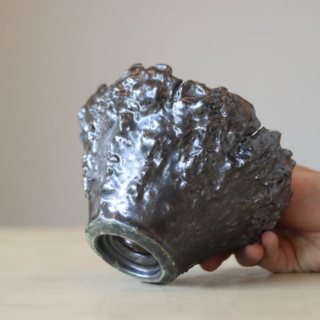 Yuta Uchida / black glaze monst (5.5号鉢)  no.330-39