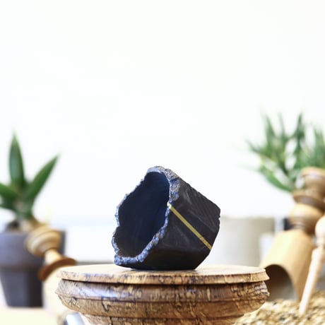 N/OH   澪標 / N-Black + gold line  / XS   no.611-20