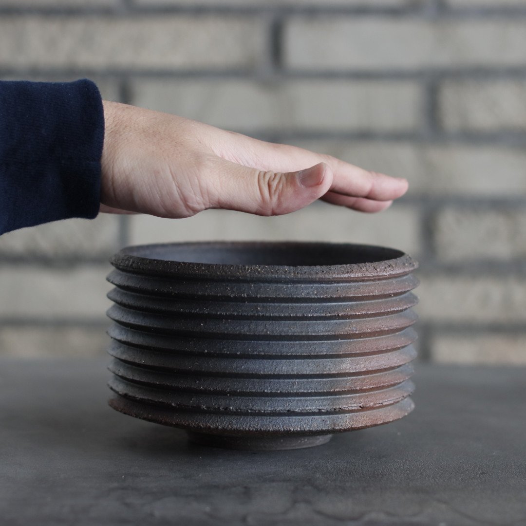 超美品★PLANETX/PEMONE ベース/陶磁器鉢　錫のコンビネーション PEMONE / L9 / PLANETX (5号) no.1221-11 | 芽の巣山