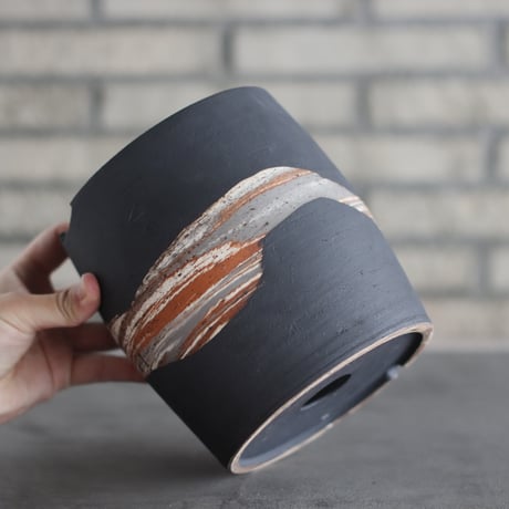 N/OH / コロ鉢 / MARBLE NOHLE / L (5号)  no.426-19
