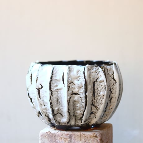 soso/礎礎 /Bowl /White Bubbles/L   no.212/WBL